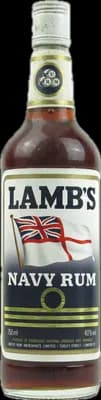 Bouteille de spiritueux : Navy Rum 1980s de la marque Alfred Lamb's