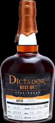 Bouteille de spiritueux : Best Of 1977 Apasionado 45,5% de la marque Dictador