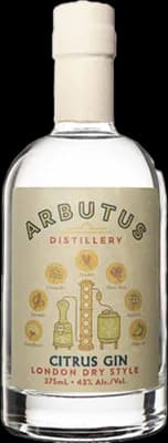 Bouteille de spiritueux : Citrus Gin London Dry Style de la marque Arbutus Distillery