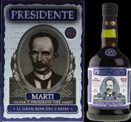 Bouteille de spiritueux : Presidente Marti 19 Años de la marque Oliver & Oliver