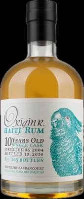 Bouteille de spiritueux : Originr. 10 Years Old Single Cask de la marque Barbancourt