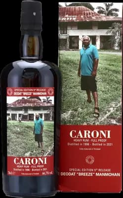 Bouteille de spiritueux : 5th Employees Deodat „Breeze“ Manmohan de la marque Caroni