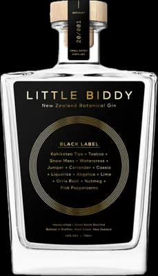 Bouteille de spiritueux : Black Label de la marque Little Biddy