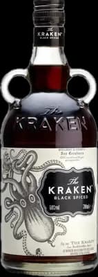 Bouteille de spiritueux : Black Spiced Rum 40° de la marque Kraken