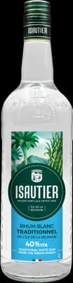 Bouteille de spiritueux : Rhum Blanc Traditionnel 40° de la marque Isautier