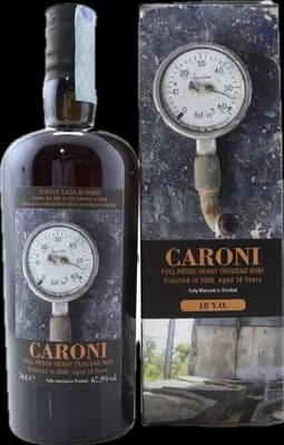 Bouteille de spiritueux : Heavy Trinidad Rum (Whisky Antique) de la marque Caroni