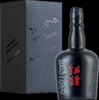 Bouteille de spiritueux : Black Edition Caption de la marque Dictador