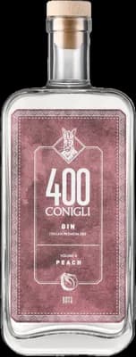 Bouteille de spiritueux : Volume 4 Peach de la marque 400 Conigli Gin