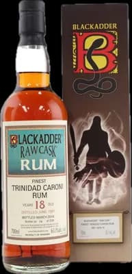 Bouteille de spiritueux : Raw Cask Rum de la marque Caroni