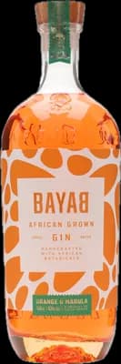 Bouteille de spiritueux : Orange & Marula Gin de la marque Bayab
