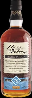 Bouteille de spiritueux : Rare Proof 18 Years 1998 de la marque Malecón