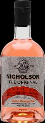 Bouteille de spiritueux : Original Blood Orange Gin de la marque Nicholson