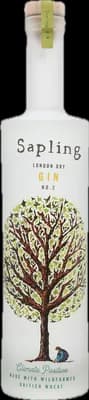 Bouteille de spiritueux : London Dry Gin de la marque Sapling