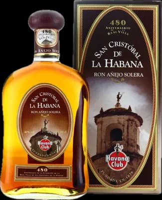 Bouteille de spiritueux : San Cristóbal de la Habana - 480 Aniversario de la marque Havana Club