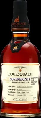 Bouteille de spiritueux : Exceptional Cask Selection XIX Sovereignty de la marque Foursquare