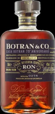 Bouteille de spiritueux : Casa  75 Aniversario de la marque Botran