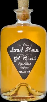 Bouteille de spiritueux : Gold Spiced de la marque Beach House