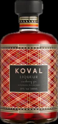Bouteille de spiritueux : Cranberry Gin Liqueur de la marque Koval
