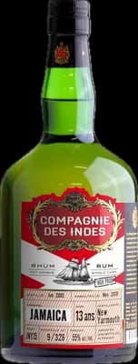 Bouteille de spiritueux : Jamaica 13 Ans High Proof – Single Cask de la marque Compagnie des Indes