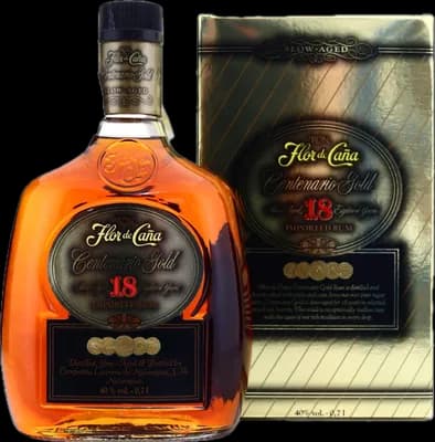 Bouteille de spiritueux : Centenario Gold 18 de la marque Flor de Caña