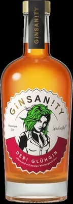 Bouteille de spiritueux : Der! Glühgin de la marque Ginsanity