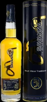 Bouteille de spiritueux : Rhum Vieux Traditionnel de la marque Savanna