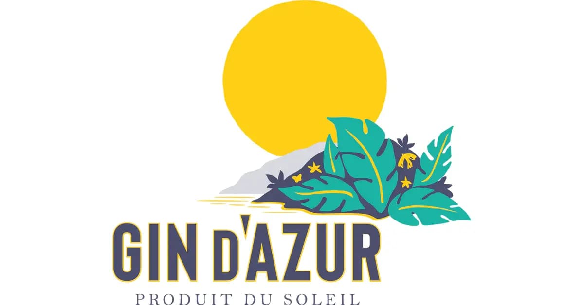 Logo de la marque de spiritueux : Gin d'Azur  Gin