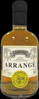 Bouteille de spiritueux : Arrangé Parfum Citron Gingembre de la marque St Dominique